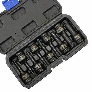 US PRO INDUSTRIAL 9pc 1/2 " dr Impact Torx Star Bit Sockets, Socket Set 3636