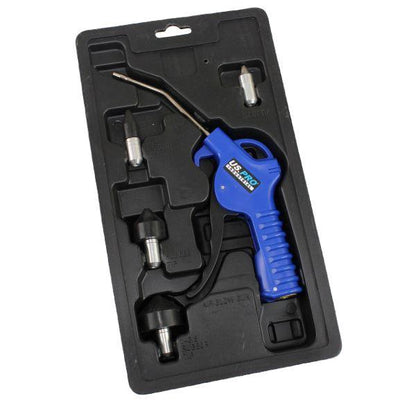US PRO Industrial Air Dust Gun Kit With 4 Nozzles Compressed Air Blow Tool 8605