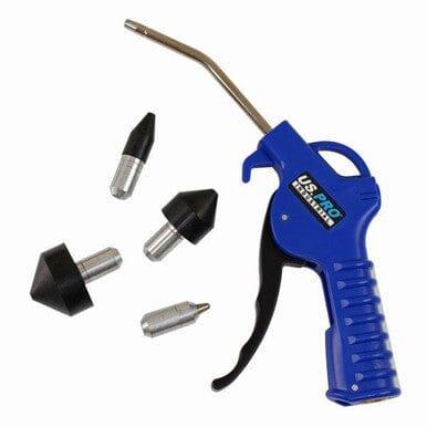US PRO Industrial Air Dust Gun Kit With 4 Nozzles Compressed Air Blow Tool 8605