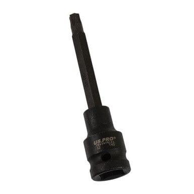 US PRO INDUSTRIAL T40 X 100MM 1/2" DR Impact Star Torx Bit Socket 3849