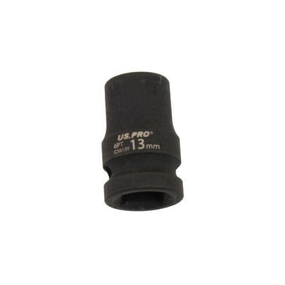 US PRO Tools 13mm Impact Socket 1/2" Drive 6 Point Single Hex 3815