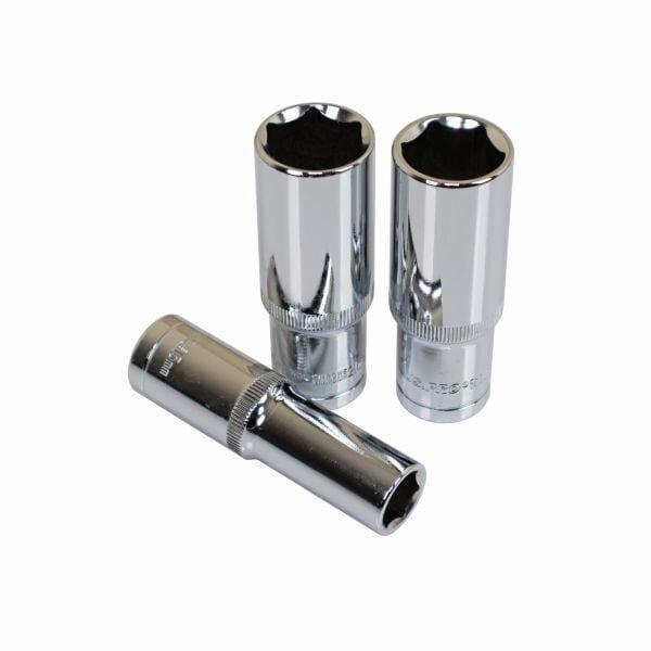 US PRO Tools 15PC 1/2" DR 6pt Deep Sockets 10 - 24mm In EVA Foam Tray 3976