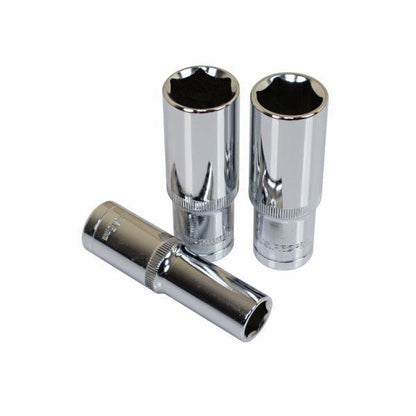 US PRO Tools 15PC 1/2" DR 6pt Deep Sockets 10 - 24mm In EVA Foam Tray 3976