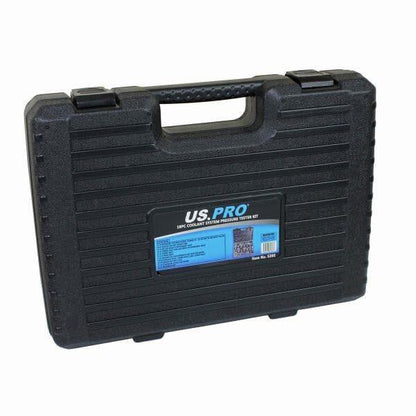 US PRO Tools 18pc Radiator Coolant System Pressure Tester Leak Test Kit 5260