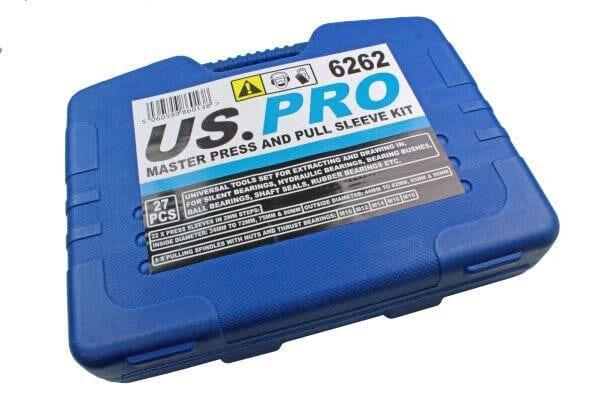 US PRO Tools 27pc Master Press And Pull Sleeve Kit - Remover Installer Master Seal Bushes Bearings 6262