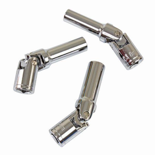 US PRO Tools 3pc Glow Plug Deep UJ Socket Set 8mm 10mm 12mm 3/8" Drive 5639