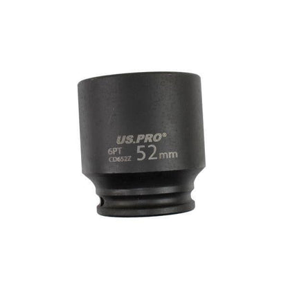 US PRO Tools 52mm Impact Socket 1/2" Drive 6 Point Single Hex Thin Wall 3796