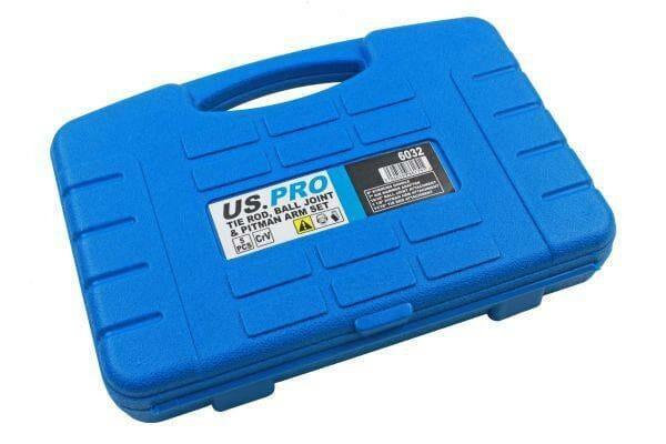 US PRO Tools 5pc Tie Rod End Pitman Arm Kit Ball Joint Splitter Separator 6032