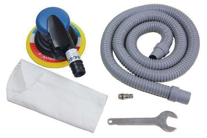 US PRO Tools 6" 150mm Air Dust Free DA Orbital Palm Sander With Dust Extractor 8323