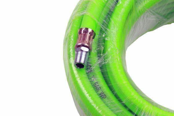 US PRO Tools 8mm X 15 Meters HI VIS Green Hybrid Quick Release Air Hose 8175