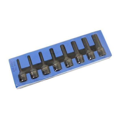 US PRO Tools 8pc 1/2" Drive Star Bit Impact Socket Set T30 - T80 EVA foam 3846