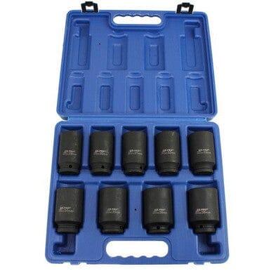 US PRO Tools 9pc 1/2" Dr 12pt Deep Impact Hub Nut Sockets 29mm to 38mm 3688