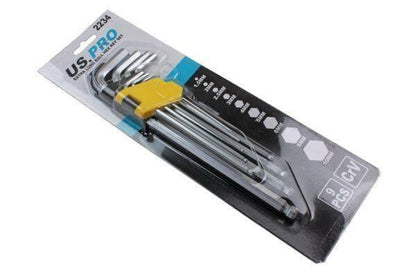 US PRO Tools 9pc Extra Long Ball Point Hex Keys Hex Set 1.5 - 10mm 2234