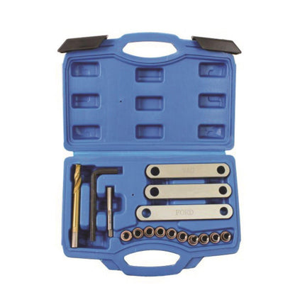 US PRO Tools Brake Caliper Thread Repair Kit with Threaded Inserts and Alignment Plates 6229