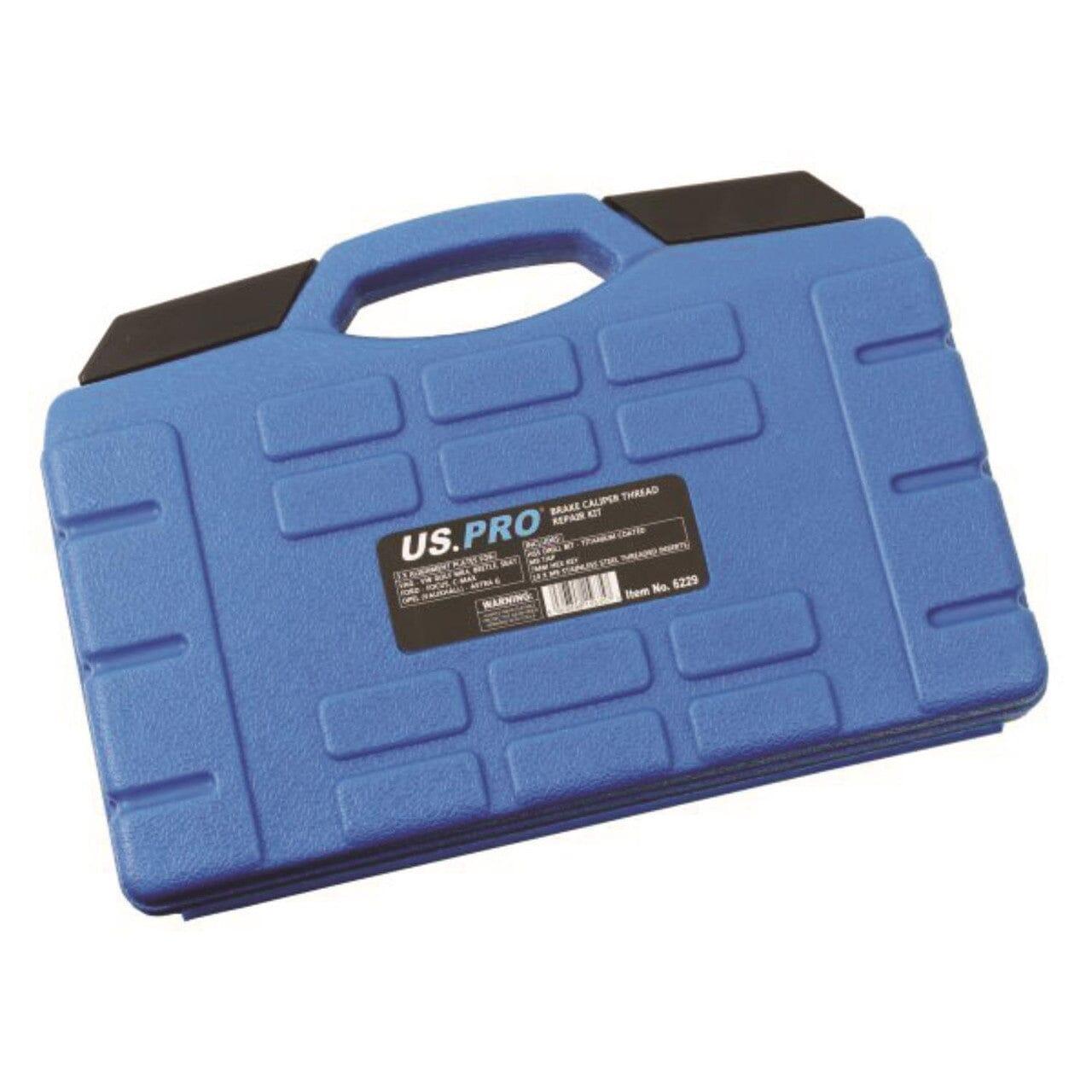 US PRO Tools Brake Caliper Thread Repair Kit with Threaded Inserts and Alignment Plates 6229