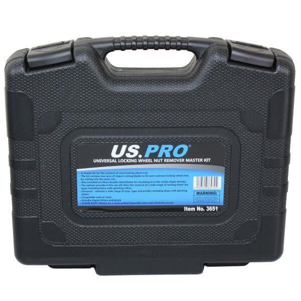 US PRO Tools Master Locking Wheel Nut Removal Set universal Remover Tool Kit 3651