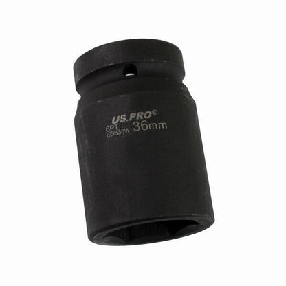 US PRO Tools Single 1" DR 36mm 6 Point Impact Socket 3744