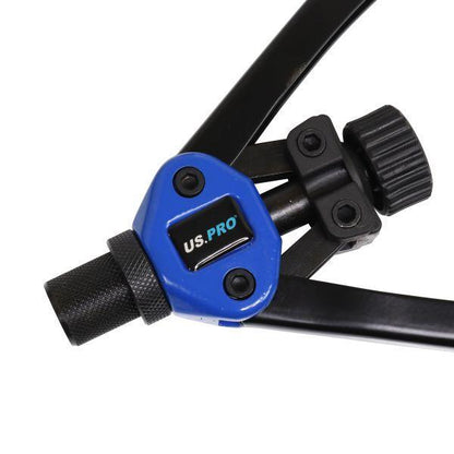 US PRO Tools Threaded Nut Hand Riveter M3-M12 With 100 Assorted Rivet Nuts 5465