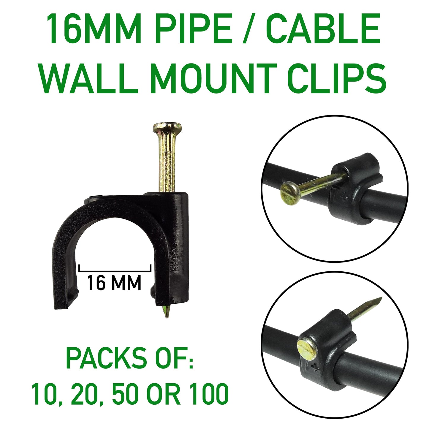 Clips for 16mm Irrigation Pipe