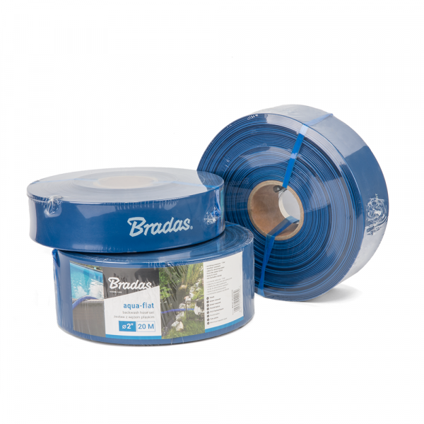 Lay Flat 1" Aqua Hose with Clip 50m