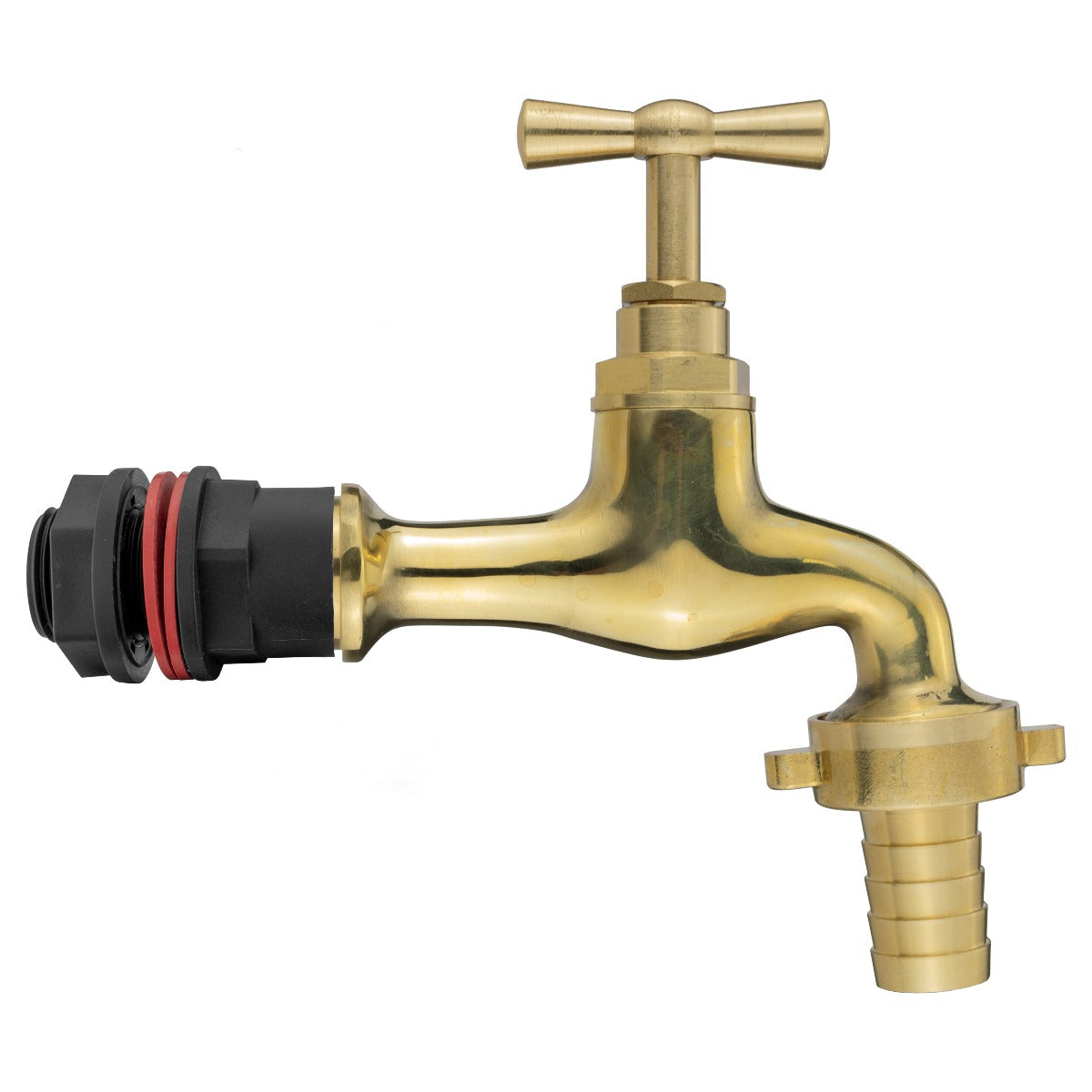 Water Butts Kit 1/2" With Polish Brass Tap 13mm Outlet