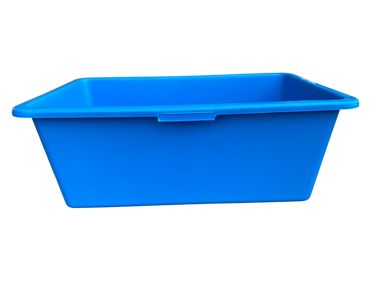 Blue Dog Bath with Drain Valve (WL) and Stand