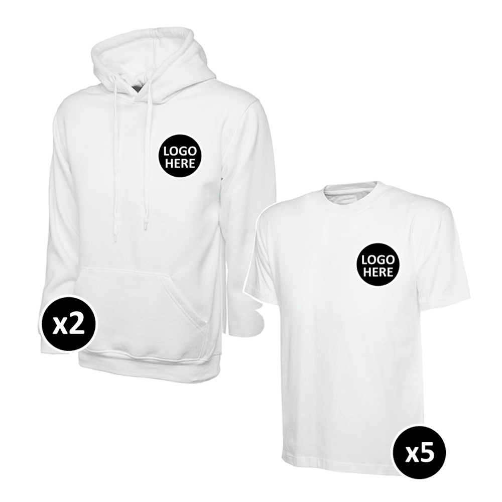 Uneek Hoodie & T-Shirts Bundle - 7 Items