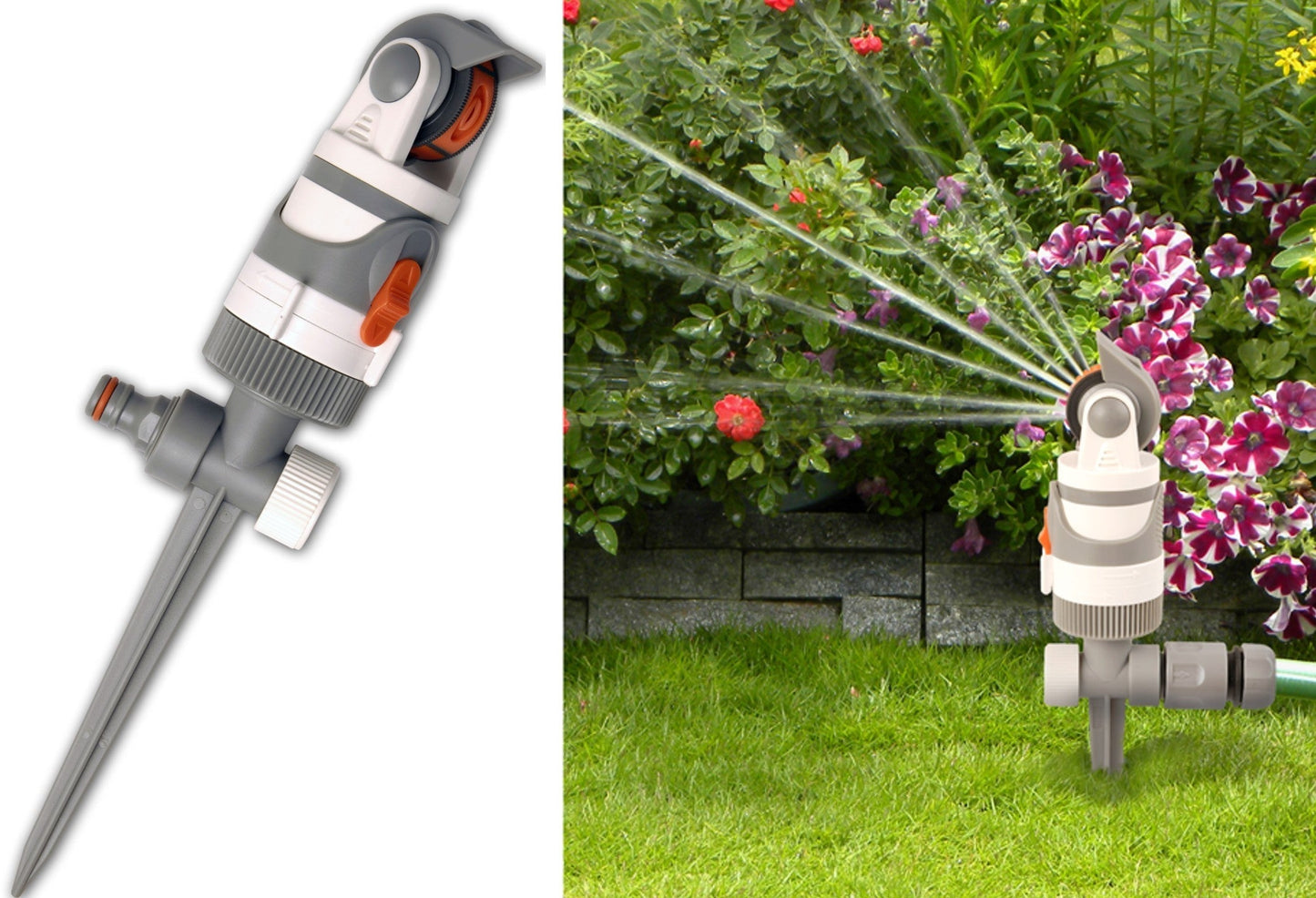 4 - Pattern Gear Drive Sprinkler White Line