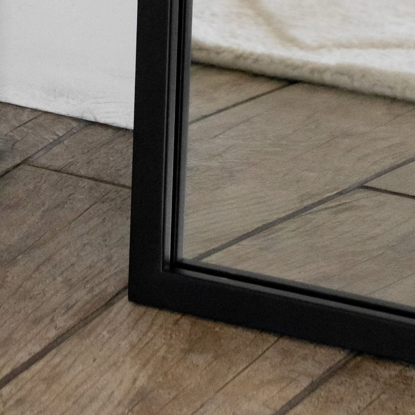 Yoko - Black Metal Gentle Arch Mirror - 120cm x 95cm