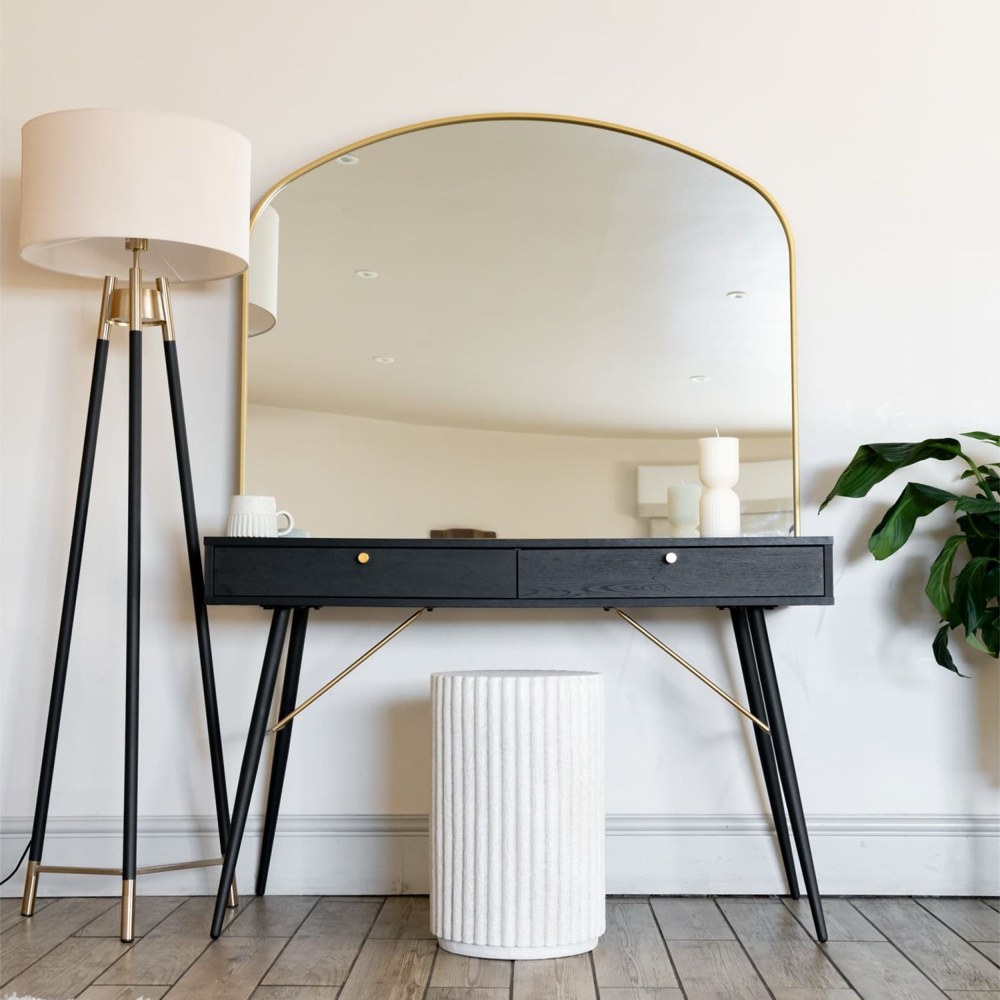 Yoko - Gold Metal Gentle Arch Mirror - 95cm x 120cm